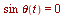 `*`(sin, `*`(theta(t))) = 0
